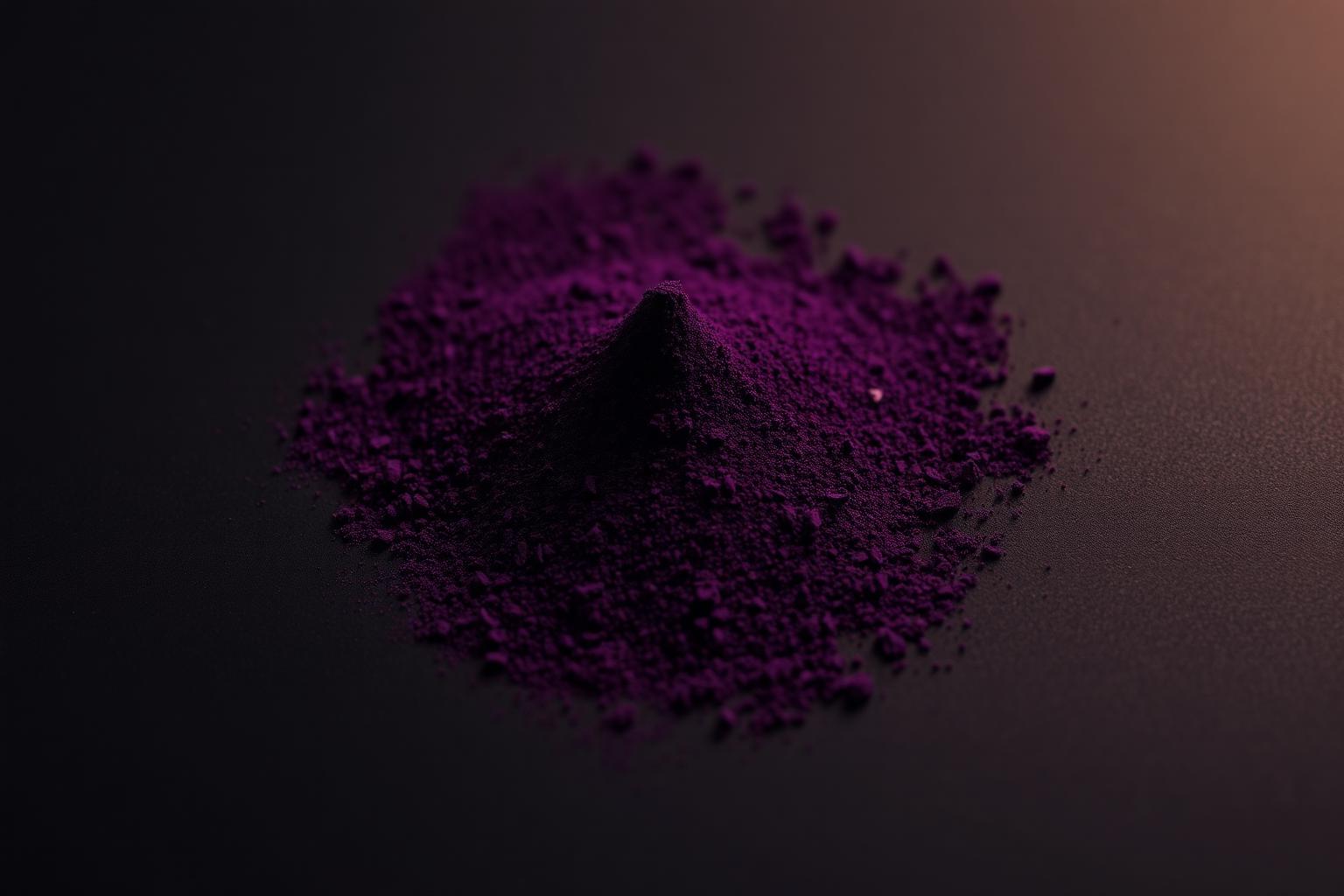 Texture of freeze-dried acai powder