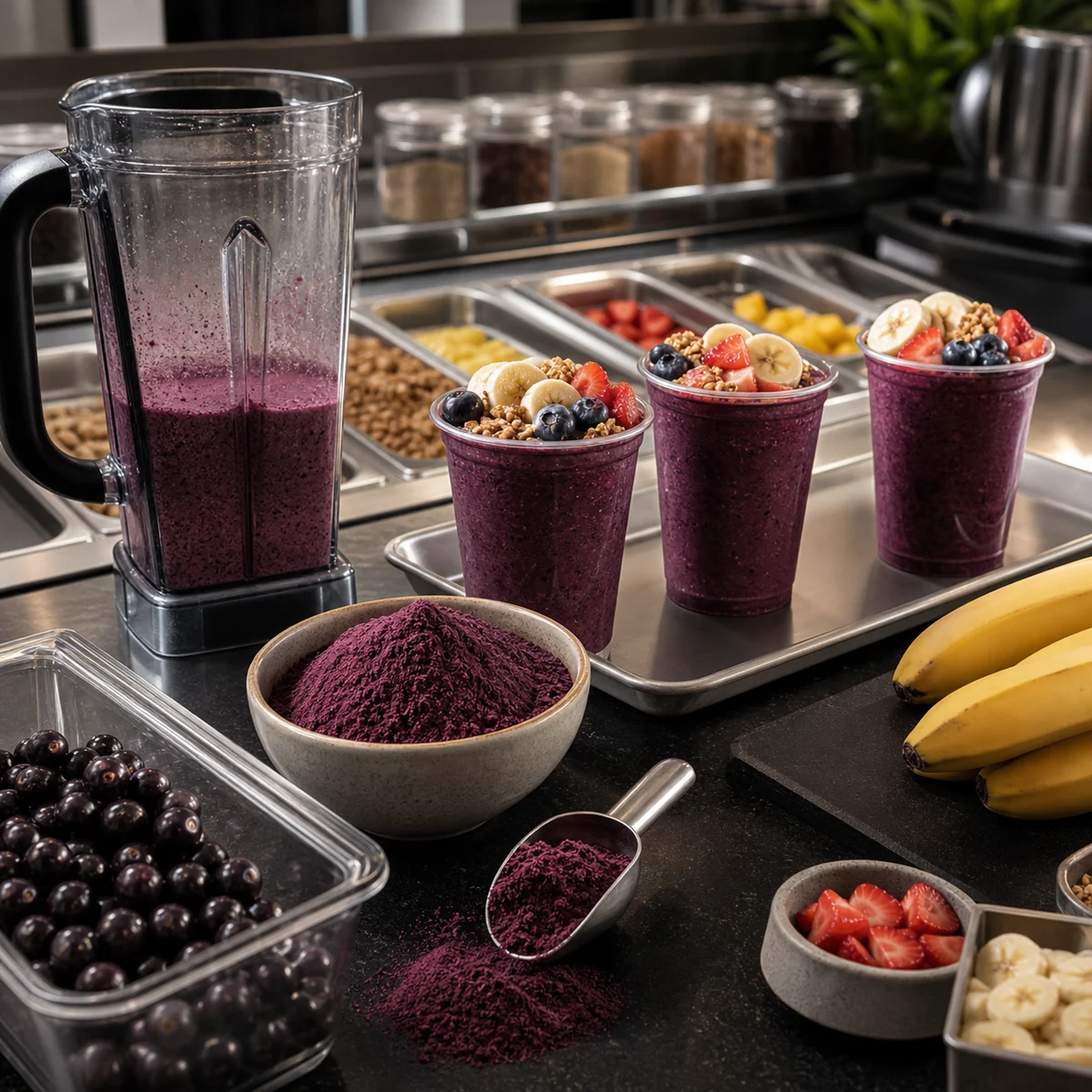 Açaí Powder for Smoothie Bars: Cost per Serving & Yield